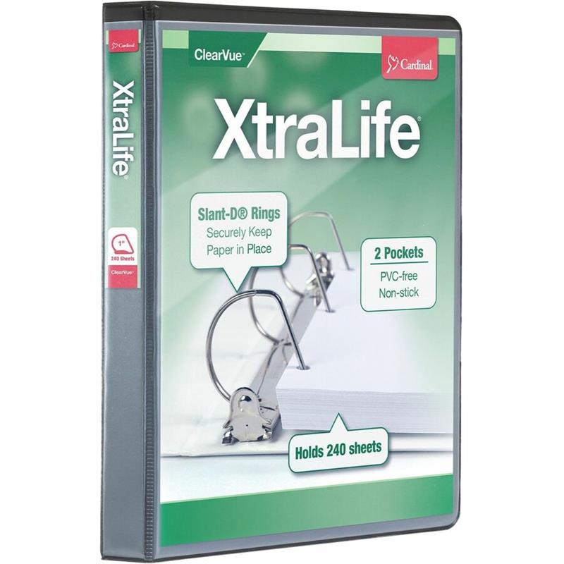 Image XtraLife® ClearVue® Locking Slant-D® Binders