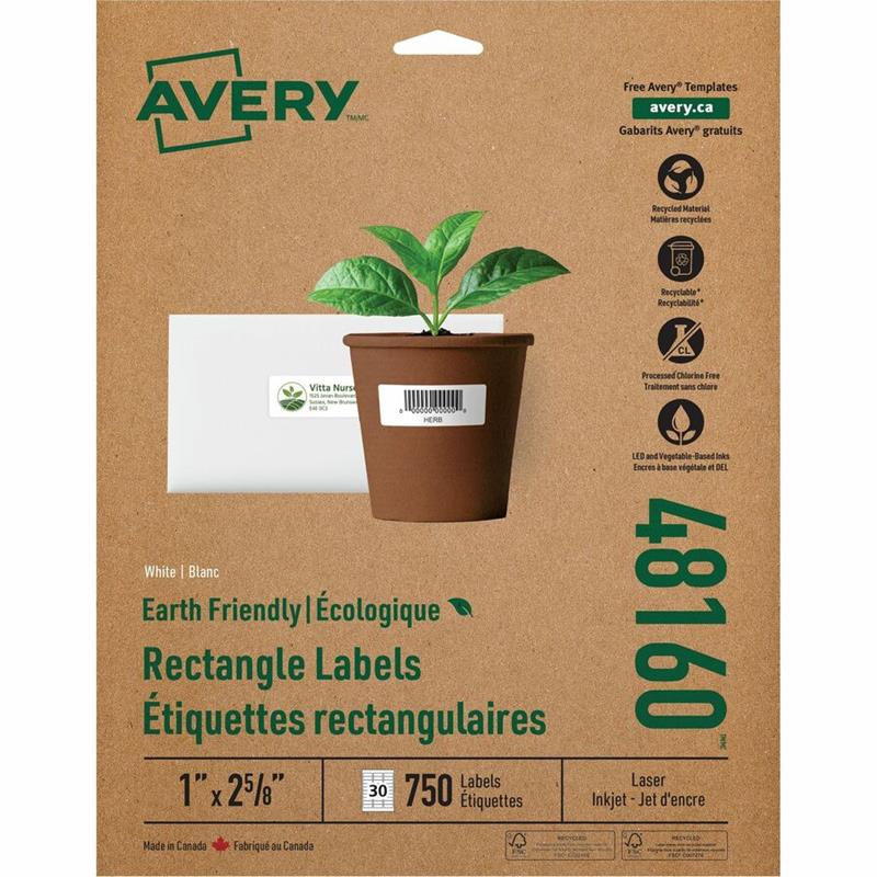 Image EcoFriendly White Mailing Labels