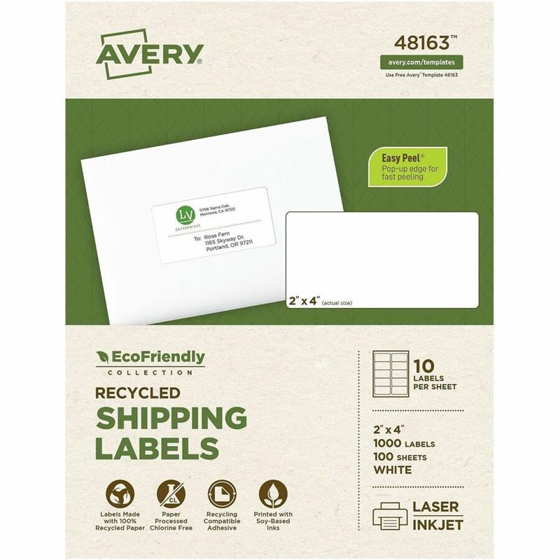 Image EcoFriendly White Mailing Labels