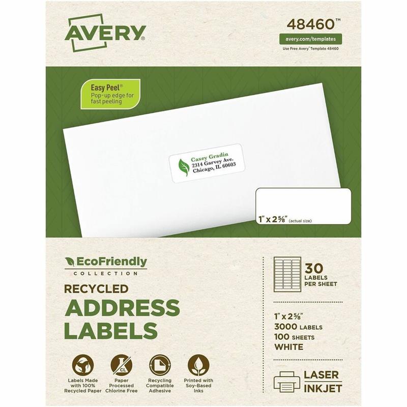Image EcoFriendly White Mailing Labels