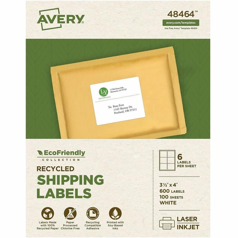 Image EcoFriendly White Mailing Labels