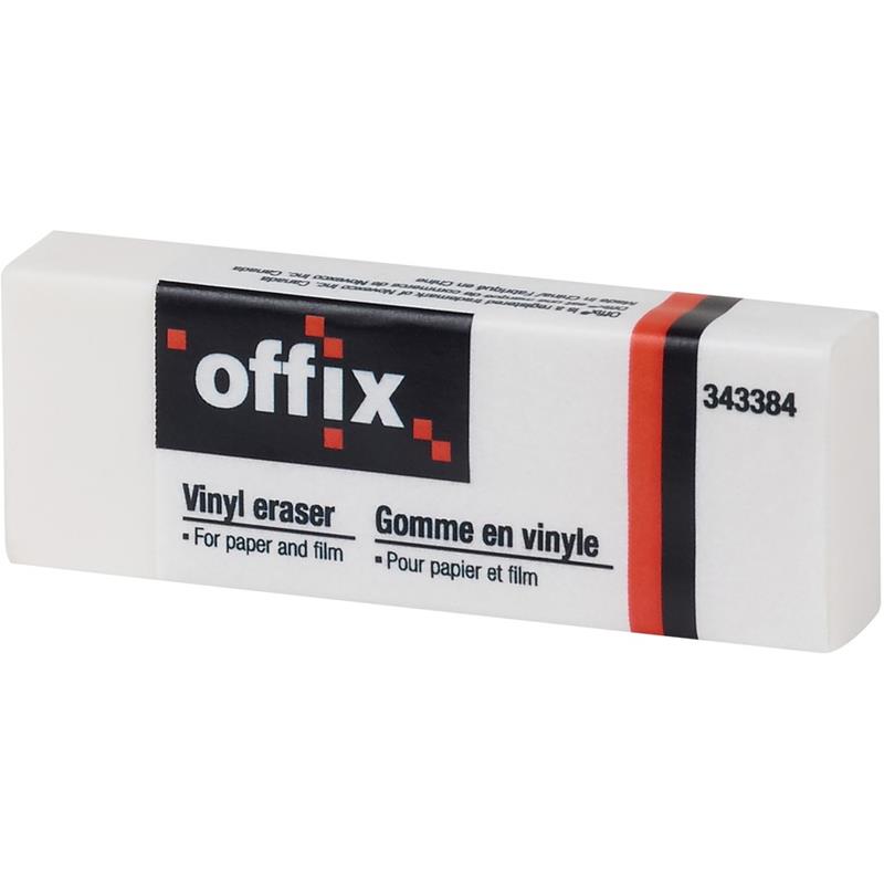 Image Gomme à effacer blanche en vinyle Offix®