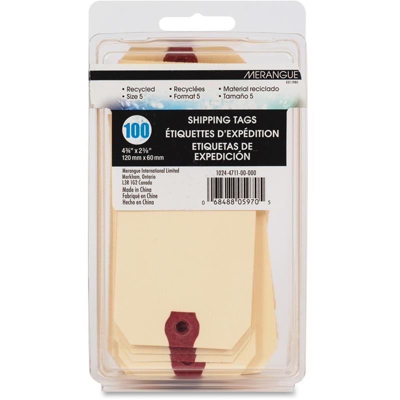 Image Étiquettes d'expédition en papier manille