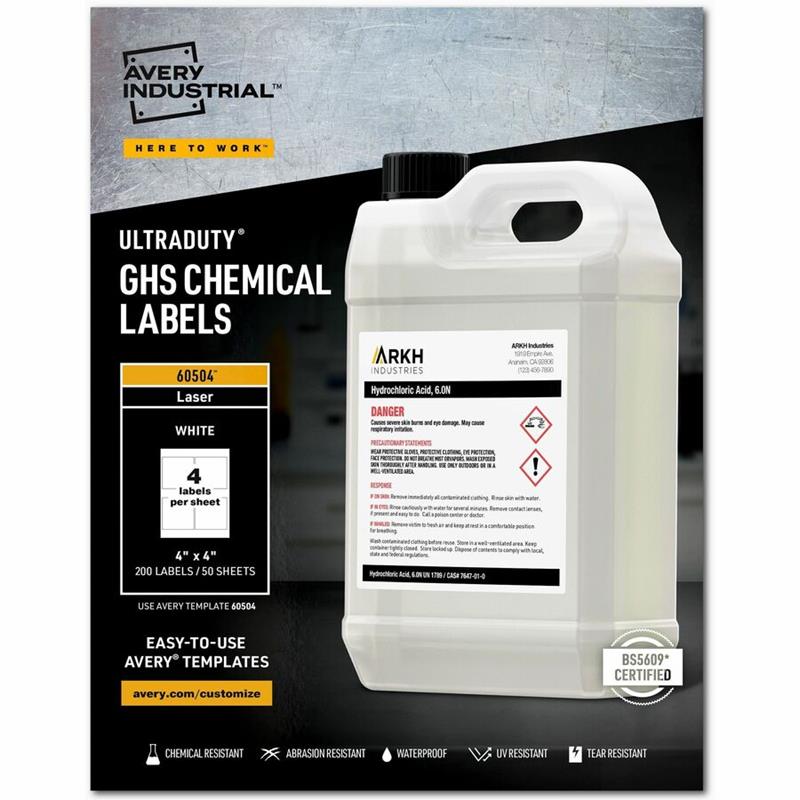 Image UltraDuty™ GHS Chemical Labels