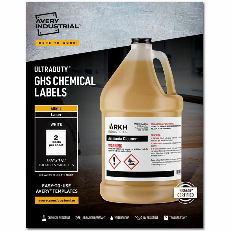 Image UltraDuty™ GHS Chemical Labels