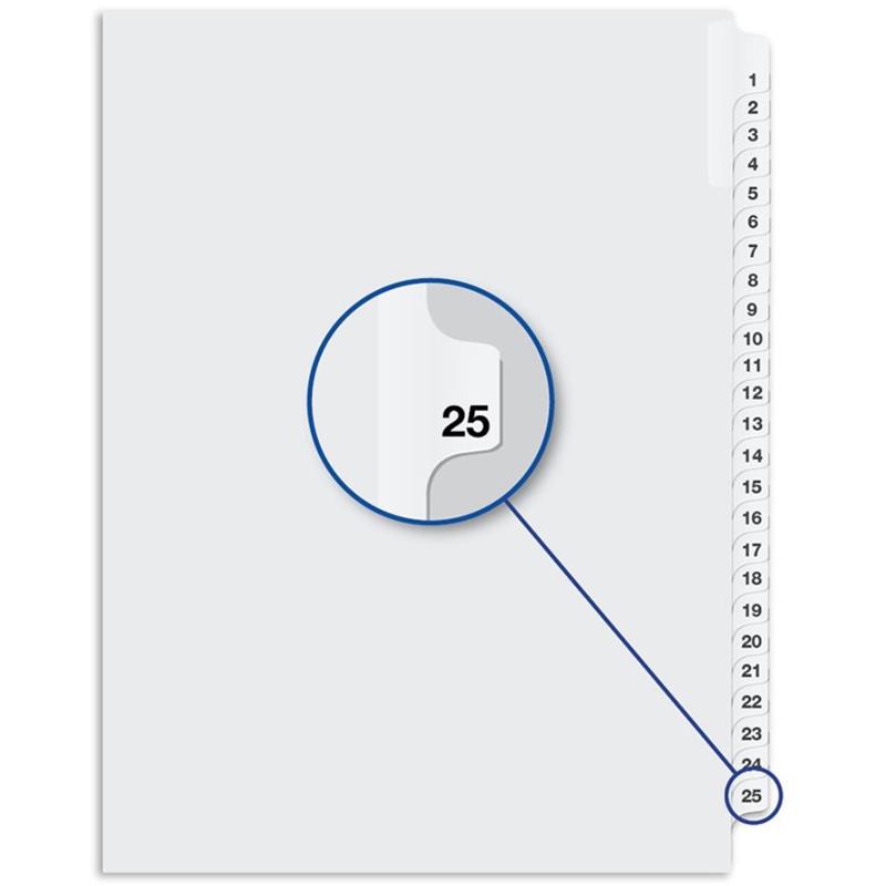 Image Quest Numerical Litigation Index Dividers