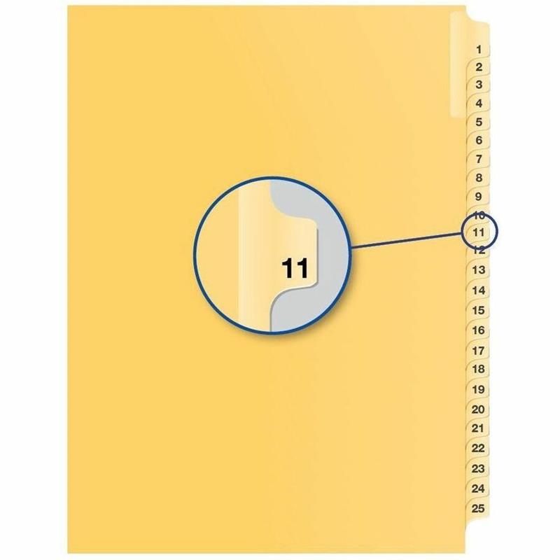 Image Quest Numerical Litigation Index Dividers