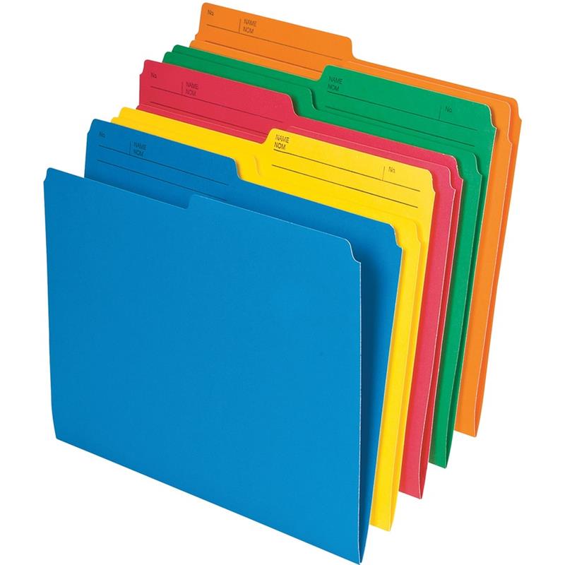 Image Coloured Reversible File Folders