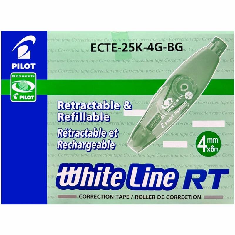 Image Ruban correcteur Rétractable Begreen Whiteline